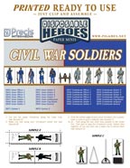 Disposable Heroes: Printed Soldier 2 (Civil War)