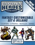 Disposable Heroes: Fantasy Customizable 4 (Villains)