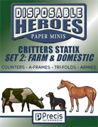 Disposable Heroes: Critters Statix 2 (Farm & Domestic)